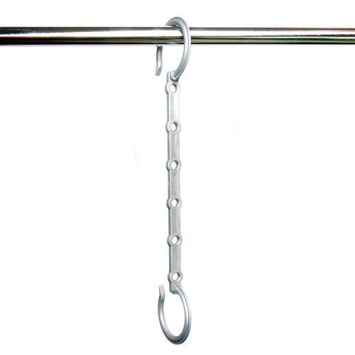 Spacesaver Hanger Bar 29.5cm grey for up to 6 hangers by Caraselle
