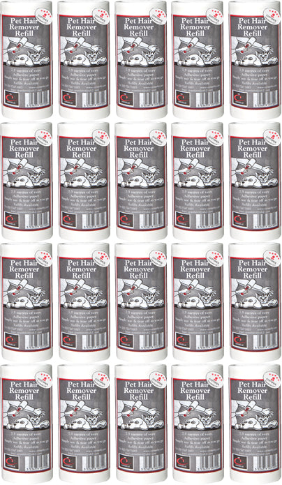 Packung mit 20 Nachfüllpackungen für Tierhaarentferner (insgesamt 150 m)