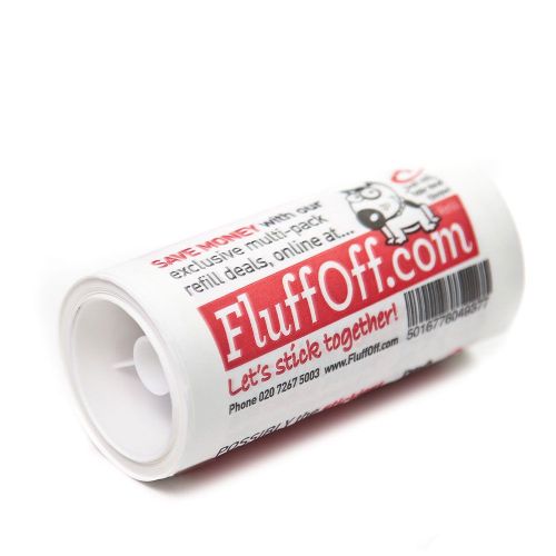 Fluffoff lint remover sticky roller refill - roller refill