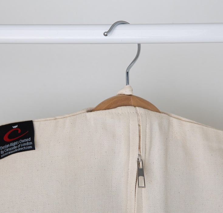 Deluxe 100% Natural Zipped Cotton Suit Cover (Approx. 99 x 60cms) - BACK SOON!