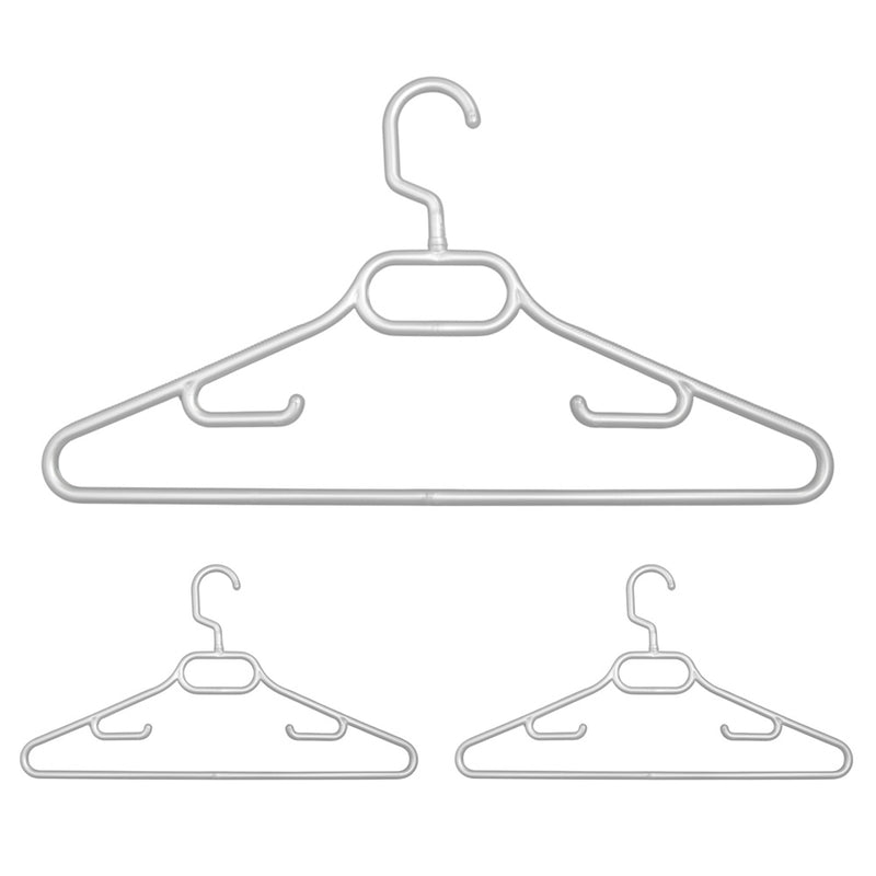 3 Deluxe Caraselle-Drehhaken-Kleiderbügel aus Polypropylen, 43 cm breit 