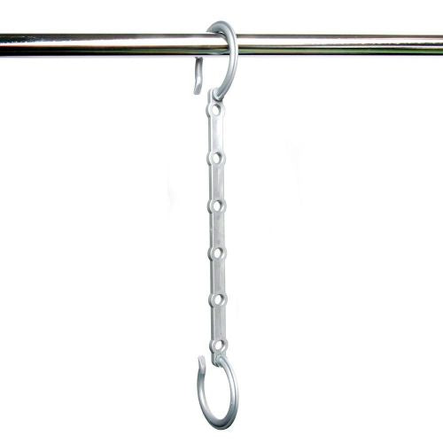 Spacesaver Hanger Bar 29.5cm grey for up to 6 hangers by Caraselle