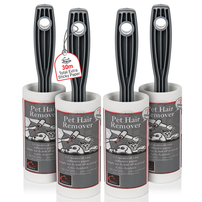 Pet Hair Remover Lint Roller (7.5m/Roller, ≈75+ Sheets Equivalent/Roller)