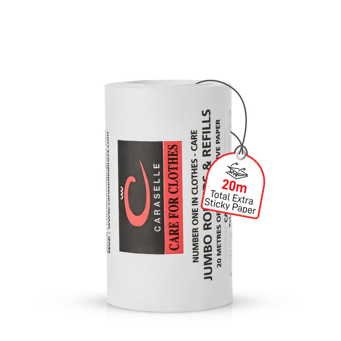 Jumbo Lint Roller Refill (20m/Refill. Handle Not Included) Caraselle Jumbo Lint Roller Refill (20m/Refill. Handle Not Included) Caraselle
