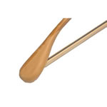 Cintre Blanc Antidérapant 40cm pour Tricots, Vestes, Chemises, Chemisiers - Crochet Chromé