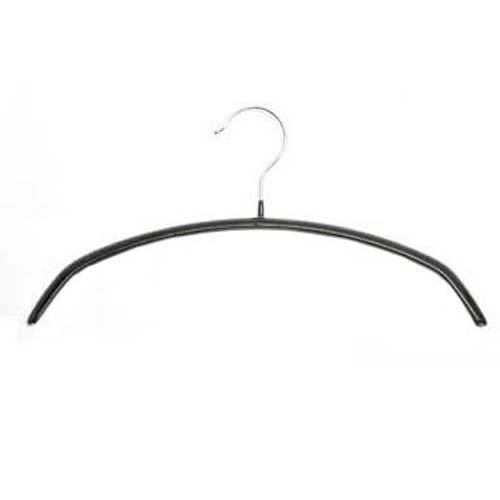 Rutschfester schwarzer 36-cm-Kleiderbügel von Caraselle mit Chromhaken für Strickwaren