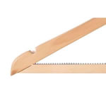 Cintre Blanc Antidérapant 40cm pour Tricots, Vestes, Chemises, Chemisiers - Crochet Chromé
