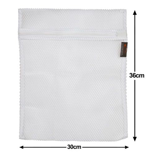 Small Net Washing Bags for Laundry with Strong Zip. Ideal Sock Bag for Washing Machine to Protect Clothes, Bibs, Delicates. Laundry Net Bag 31 x 36cms
