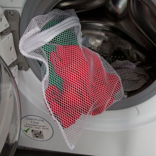 Small Net Washing Bags for Laundry with Strong Zip. Ideal Sock Bag for Washing Machine to Protect Clothes, Bibs, Delicates. Laundry Net Bag 31 x 36cms