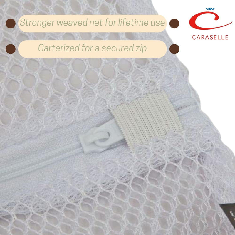 Small Net Washing Bags for Laundry with Strong Zip (31 x 36 cms)