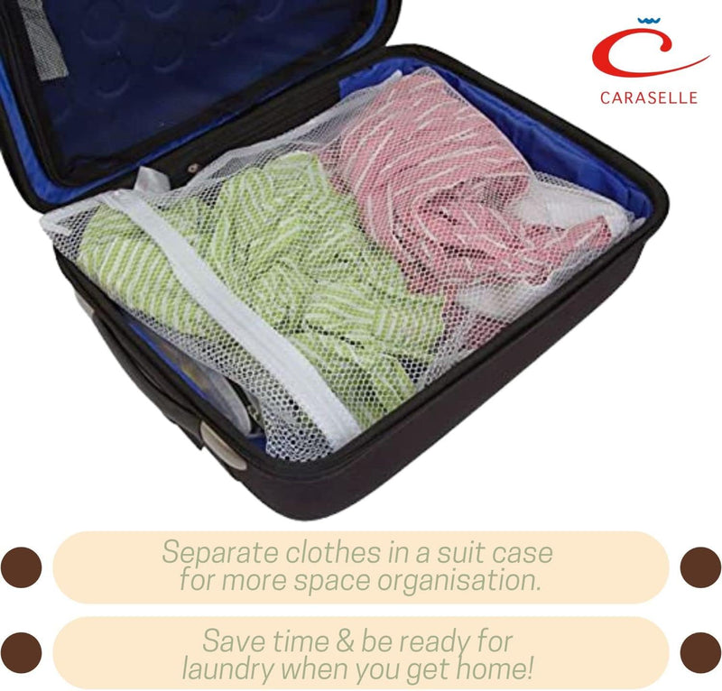 Small Net Washing Bags for Laundry with Strong Zip (31 x 36 cms)