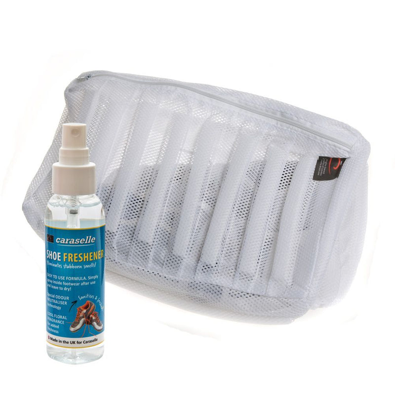 Kit Fresh Feet de Caraselle - Sac de lavage pour chaussures et désodorisant pour chaussures 100 ml