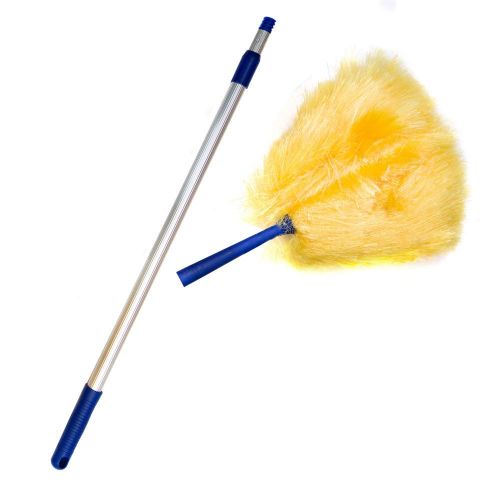 Caraselle Antistatik-Staubwedel mit flexiblem Kopf und Teleskopstiel bis 162 cm