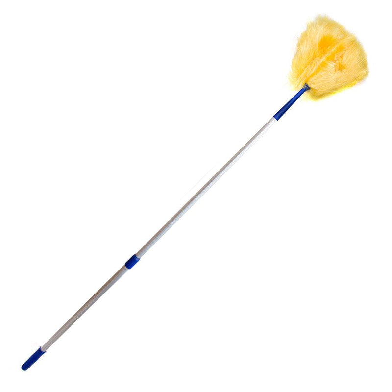 Caraselle Antistatik-Staubwedel mit flexiblem Kopf und Teleskopstiel bis 162 cm