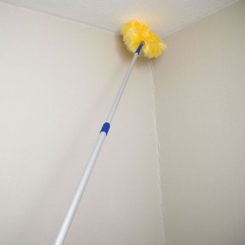 Caraselle Antistatik-Staubwedel mit flexiblem Kopf und Teleskopstiel bis 162 cm