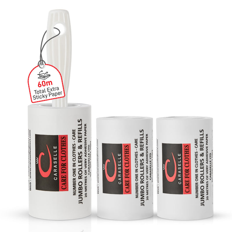 Multipack: 1 x Jumbo Roller + 2 Refills (total 60m, ≈600+ Sheets Equivalent)