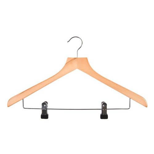 Wooden suit hanger- a high quality | Great for hanging skirts and shirts