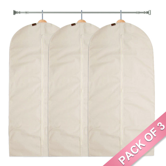 Deluxe 100% Natural Zipped Cotton DRESS Cover with Cotton Trim/Binding