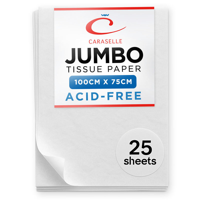 Caraselle Large tissue paper pack with 25 sheets on a white background
