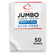 Caraselle Extra Large Tissue Paper package with specifications on a white background
