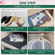 Orphea and Caraselle Peva storage protection options with text on a green background.
