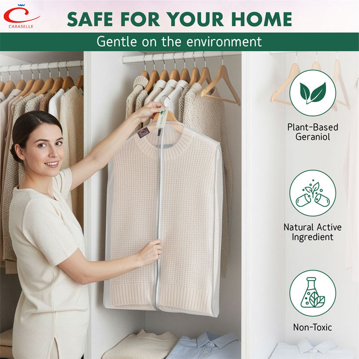 Peva Anti-Moth Storage Bundle H - SUIT Covers & FLORAL Orphea Moth Strips