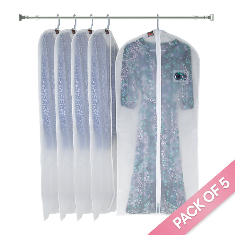 Caraselle Anti-Moth Peva DRESS COVER – Soft-Touch Garment Bag for Dress Storage (Approx. 128 x 60cms)
