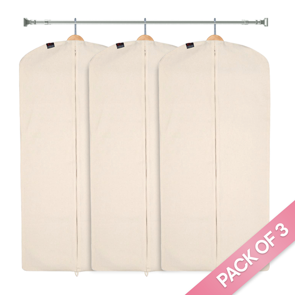 Breathable natural cotton fabric for long-term clothes storage