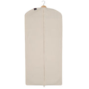 Natural cotton dress cover with breathable zipped garment bag design