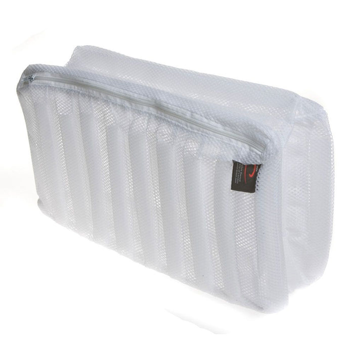 Caraselle Zipped Ribbed Net Wash Bag for Shoes & Trainers - (33 x 19 x 17cm)
