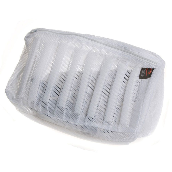 Caraselle Zipped Ribbed Net Wash Bag for Shoes & Trainers - (33 x 19 x 17cm)