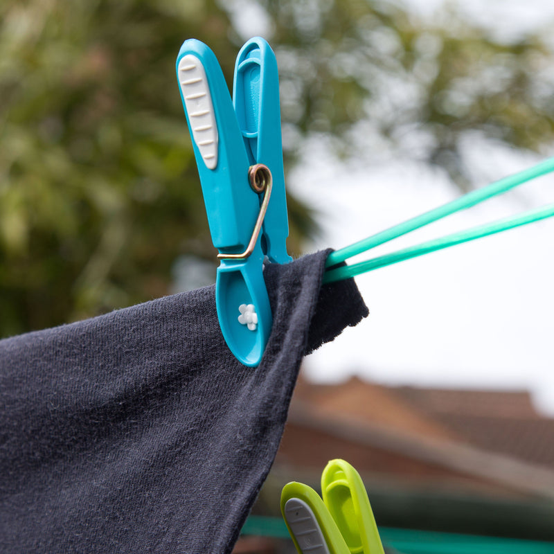 Pinces à linge antidérapantes extra solides, 5 paquets (100 pinces au total)