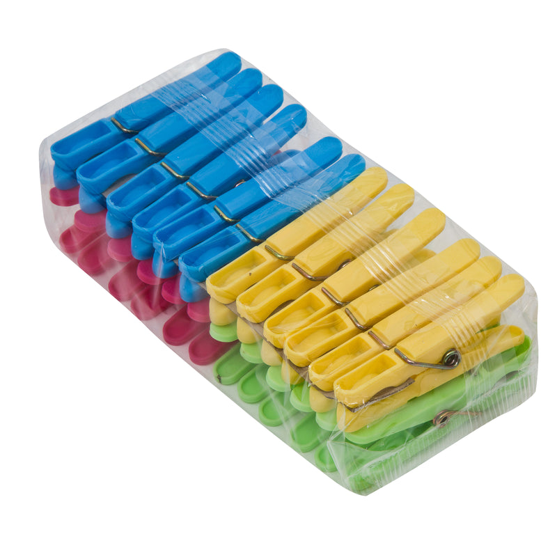 Standard-Mehrzweck-Wäscheklammern für alle Arten von Kleidung – 8 cm lang (24 Wäscheklammern pro Packung).