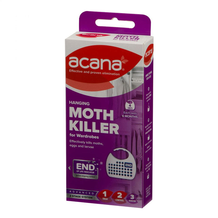 Acana Hanging Moth Killer & Freshener Pack of 4